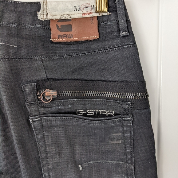 G-star Raw black coated denim jeans - Picture 4 of 5